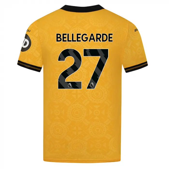 Wolves Kits Shop | Official 2025-26 Wolves Pro Home Shirt – Adult BELLEGARDE 27 Wolverhampton Wanderers Apparel